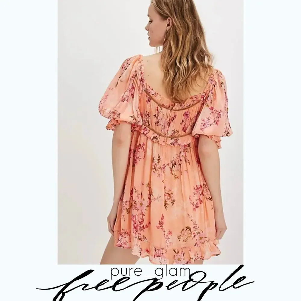 Free People floral mini dress